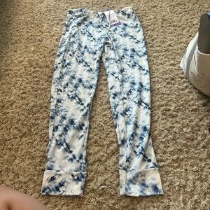 Lucky Brand Blue and White Ankle Cropped Jeans